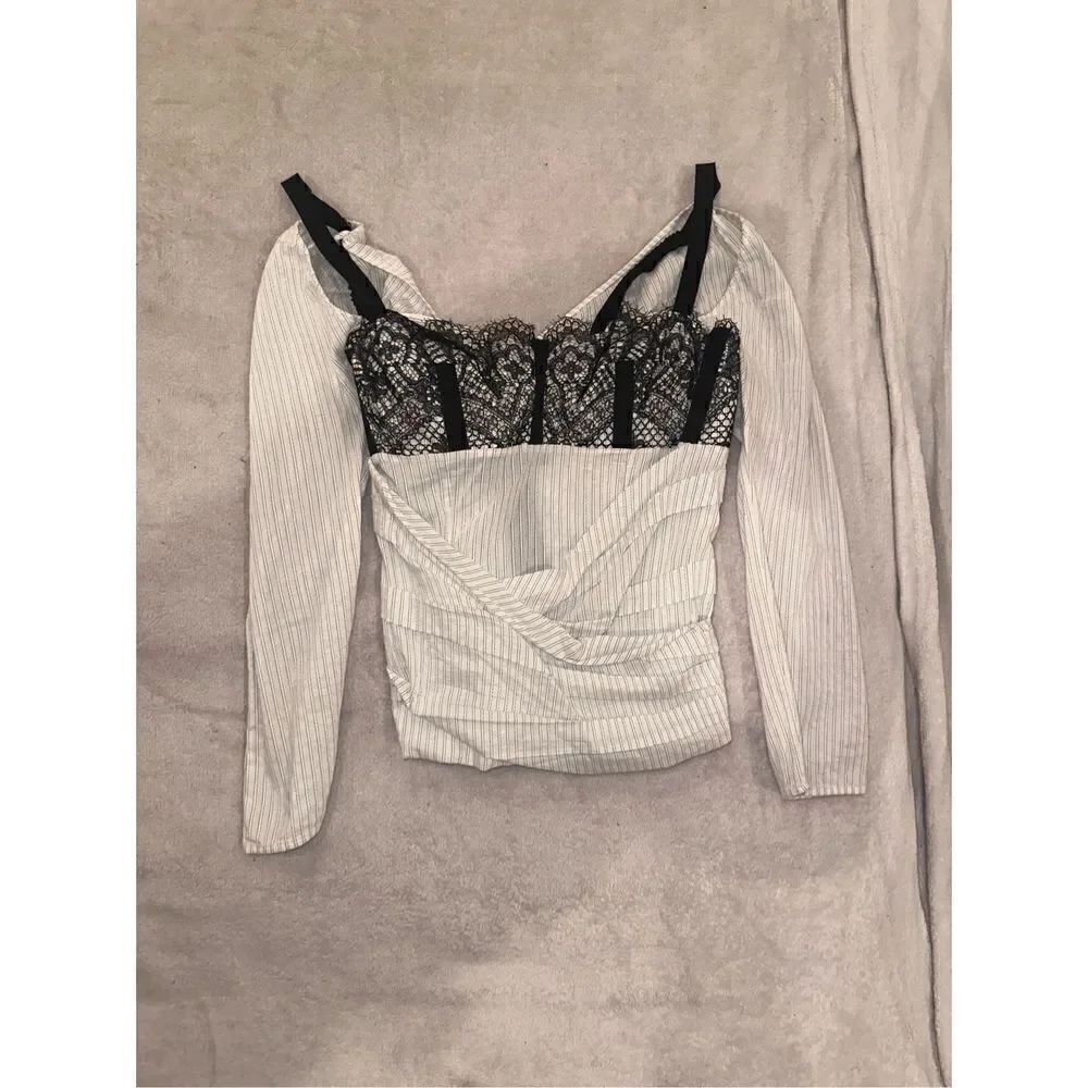 LA PERLA top women’s size 46 striped